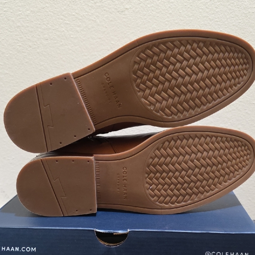 Cole Haan Tan Leather Ankle Boots - Picture 8 of 9